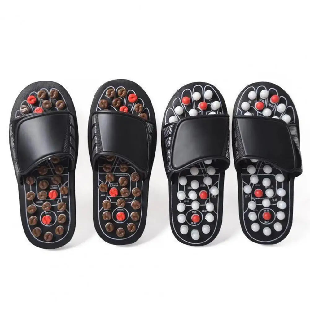 1 Pair Acupressure Massage Slippers Plantar Muscle Relaxation Foot Massager Home Acupuncture Sandals Slides Shoes