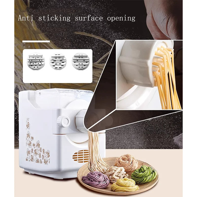 DIY Household Pasta Machine Fresh Pasta Machine Fully-Automatic Noodle Making Machine Electric Noodle Cutter Dough Machine
