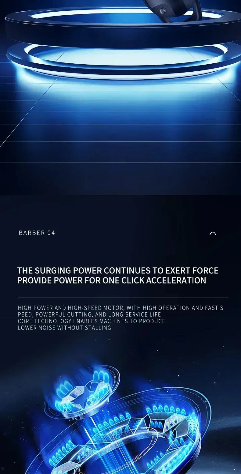 Kemei KM-2290 KM-2293 KM-T95 New Professional Cutting Machine Electric Shaver Hair Trimmers With LCD Display Men's Hair Clipper