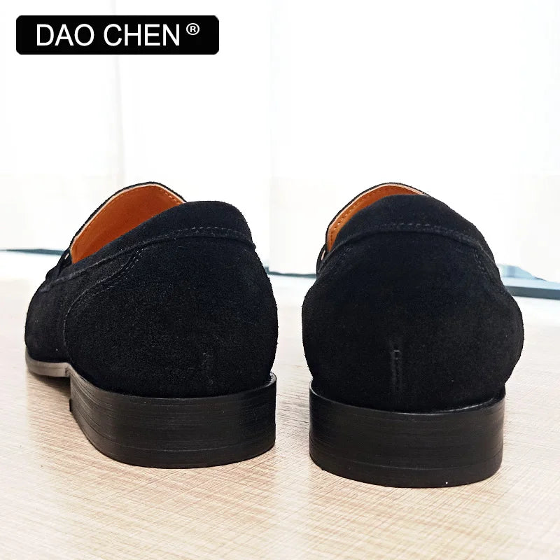 OUR NEW COLLECTION FOR 2025 LUXURY MEN LOAFERS SHOES BROWN BLACK SLIP ON ELEGANT MEN'S CASUAL LEATHER SHOES WEDDING OFFICE SUEDE men shoes