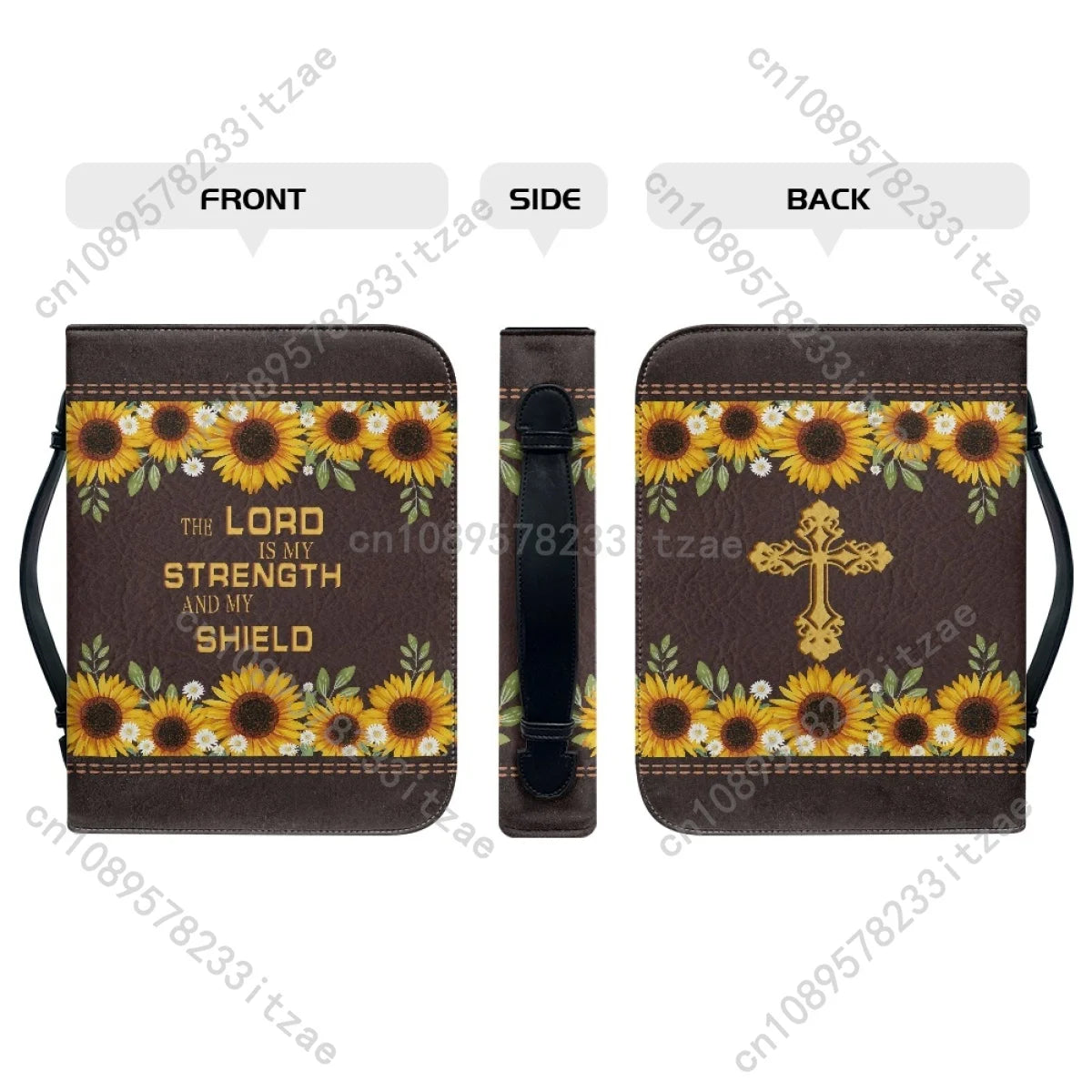 Holy Scriptures Bags Bible Hymns Printing PU Leather Handbags Carrying Book Case Study Book Holy Storage Boxes Bolsa Mujer