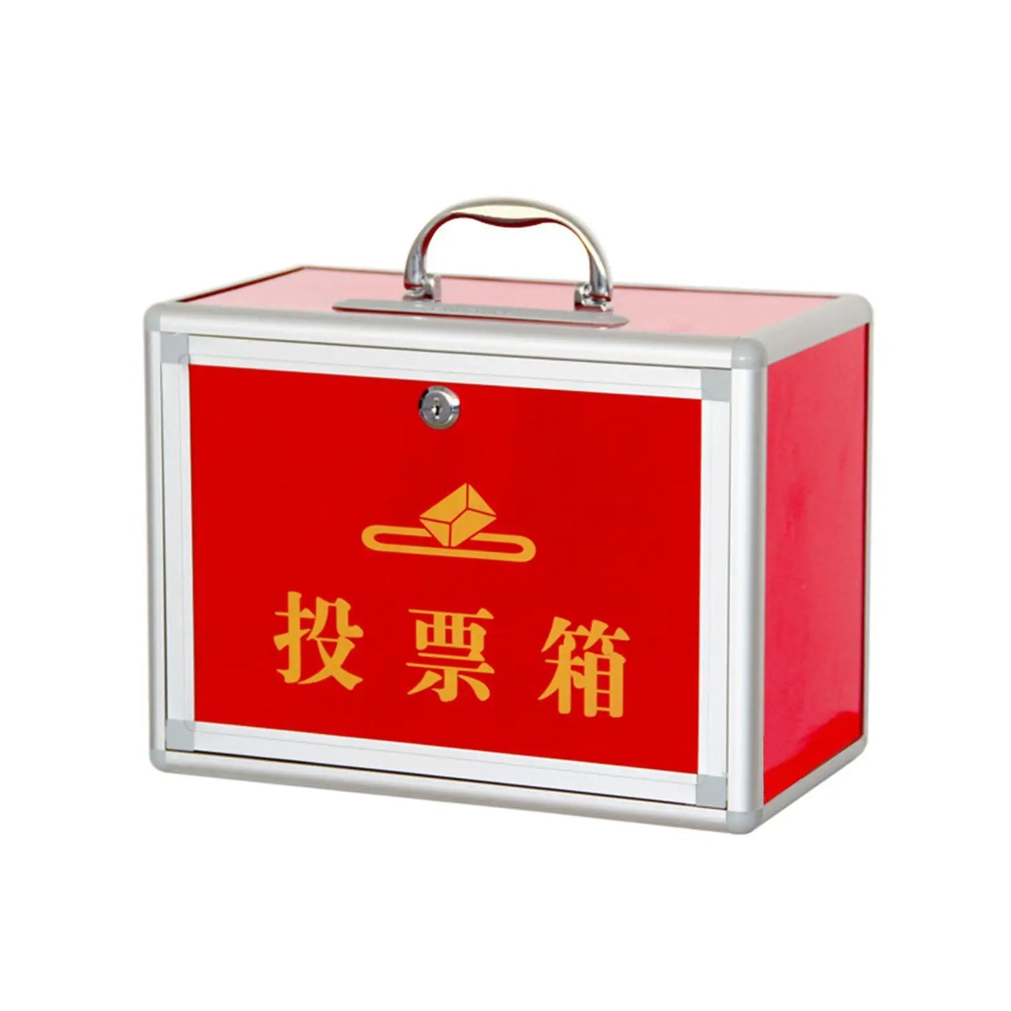 Ballot Box with Metal Portable Locking Suggestion Box for Fundraising
