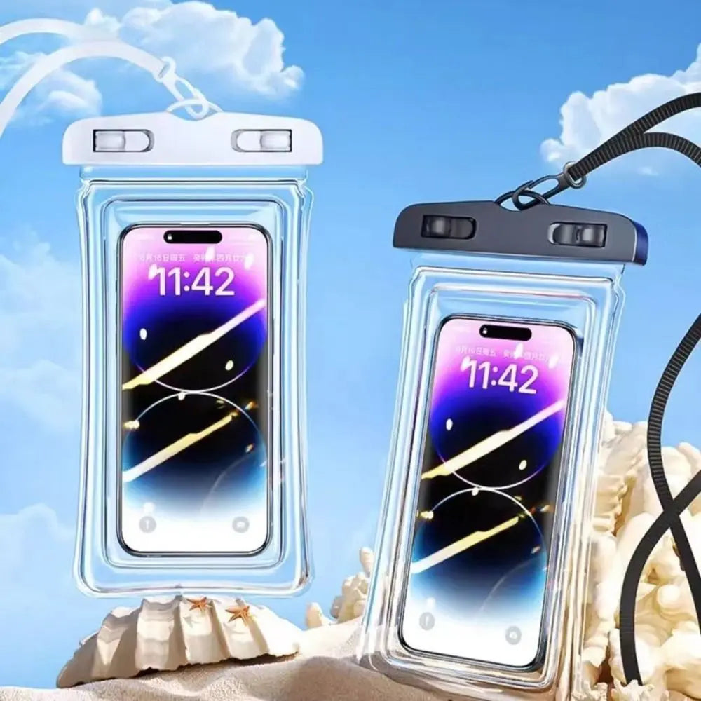 Transparent Waterproof Phone Case Touch Screen Under 7.0 inches Mobile Phone Cover with Lanyard Phone Pouch