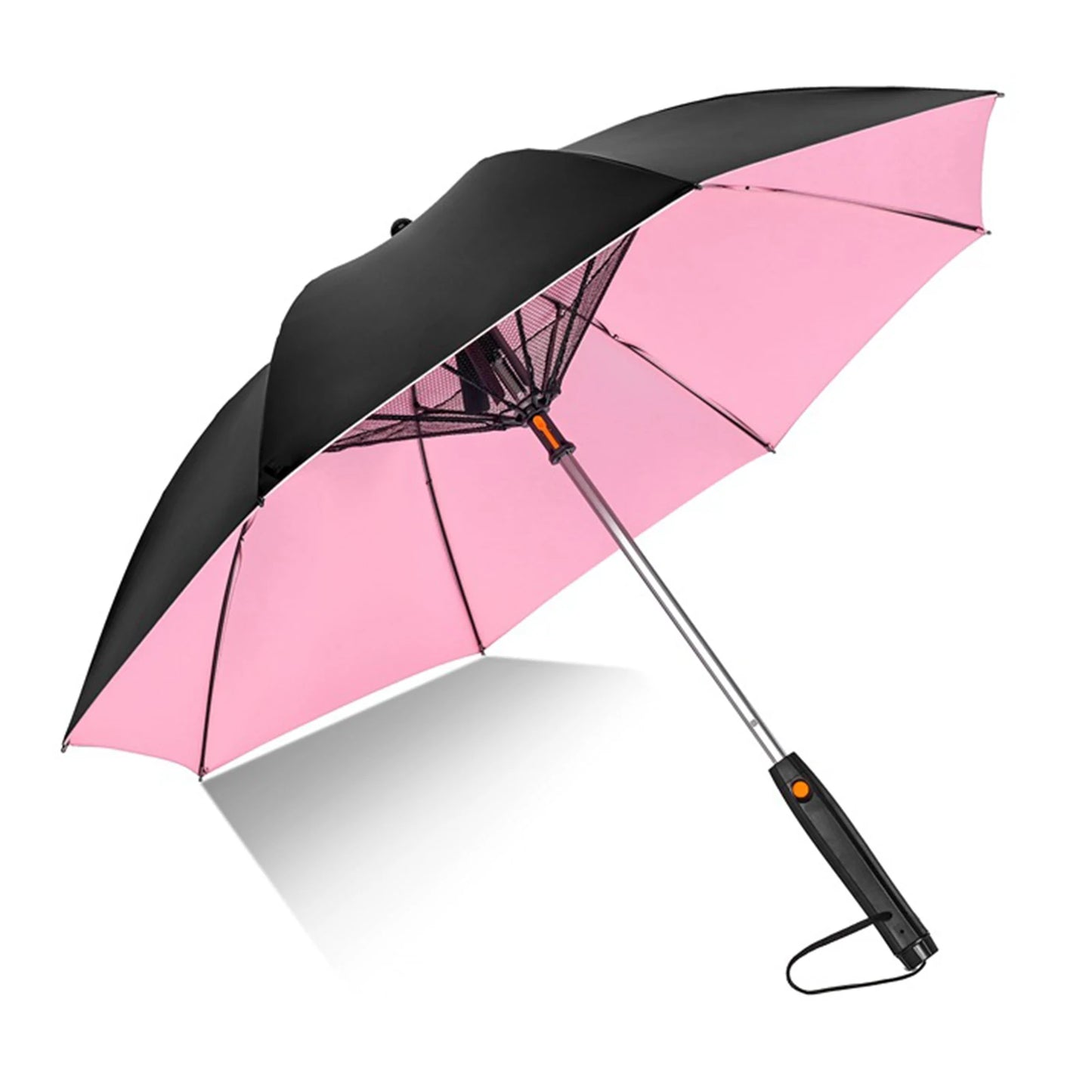 Portable Umbrella 2025 With Fan Misting UV Sun Umbrella Safety Isolation Mesh Super Wind Power Battery & USB Rechargeable Powered