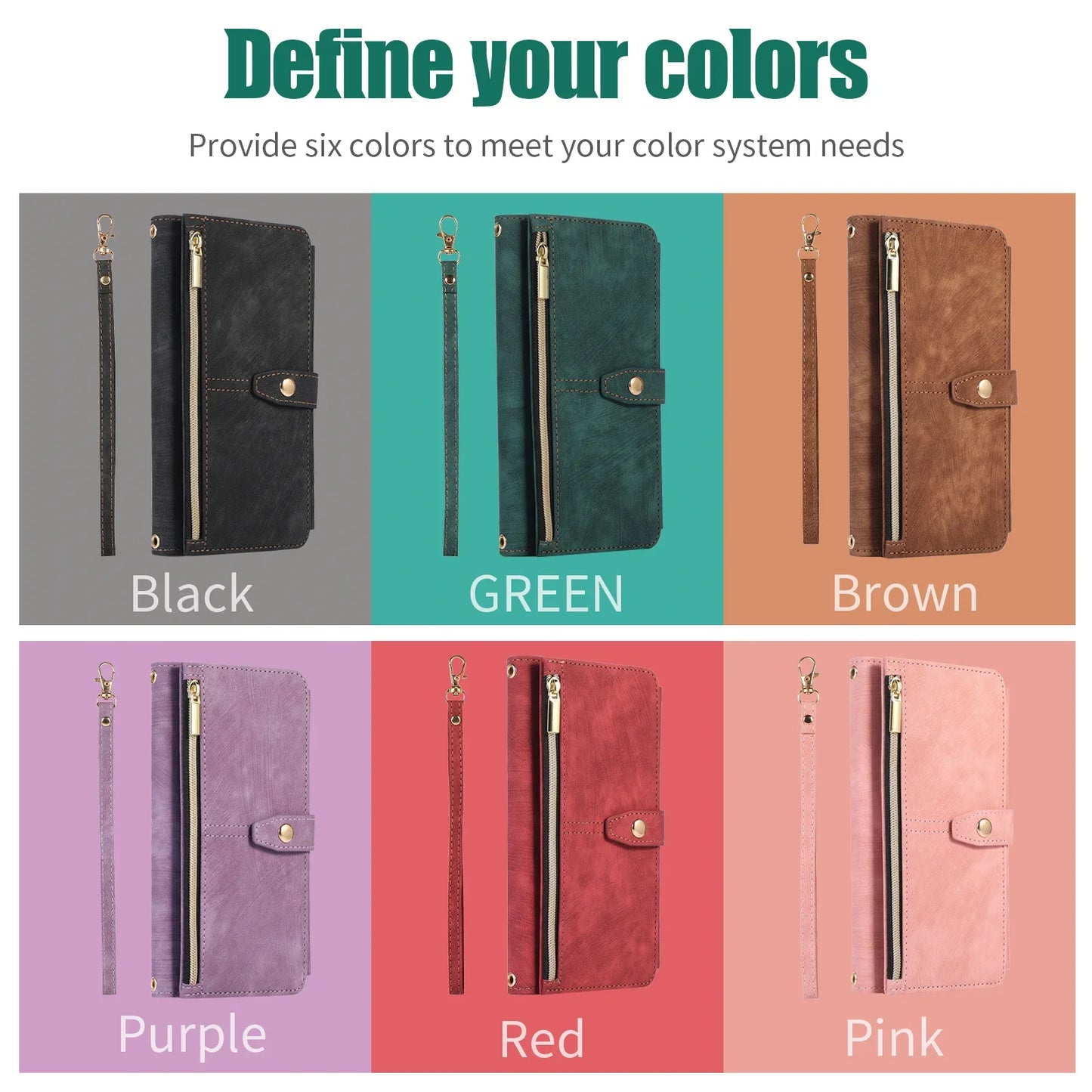 Crossbody Lanyard Card Slot Wallet Flip Case for iPhone 15 14 13 12 11 Pro Max Mini X XS 8 7 Plus SE 2020 2022 PU Leather Cover