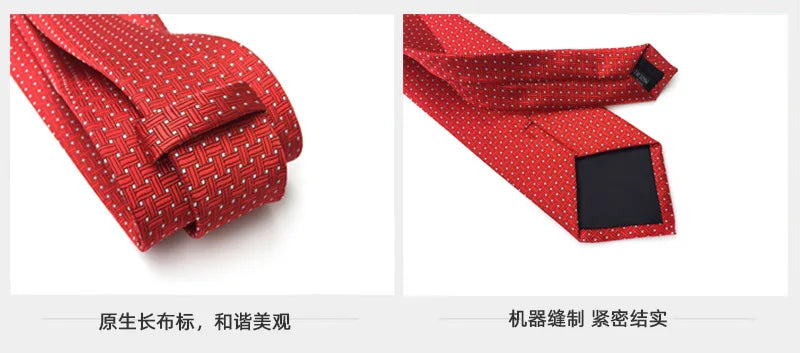 8cm Men's Tie Silk Plaids Floral Luxury Necktie Striped Ties For Men Business Formal Dresses Wedding Accessories Boy Tie