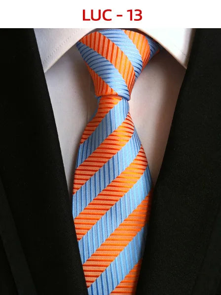 8cm Men's Tie Silk Plaids Floral Luxury Necktie Striped Ties For Men Business Formal Dresses Wedding Accessories Boy Tie