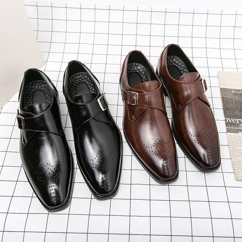 WAERTA 2025 Italian Dress Shoes Men Wedding Shoes High Quality Casual Loafer Designer Flat Shoes Zapatos Hombre Plus Size 38-48