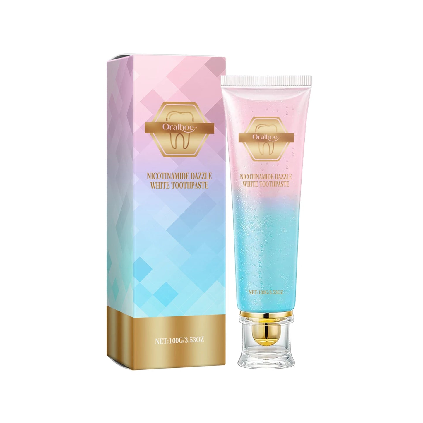 Niacinamide Whitening Toothpaste Dental Stains Removing Prevent Bad Breath Oral Cleaning Refreshing Reduces Plaque Toothpaste