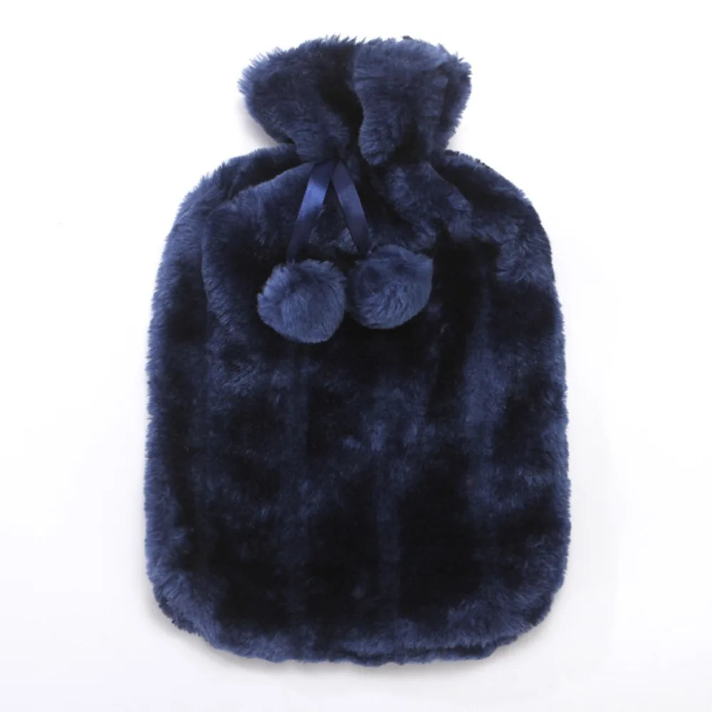 Removable Hot Water Bottle Cover Explosion Proof Leak-proof Plush Covering Portable and Reusable Cold-proof Hand Feet Warmer