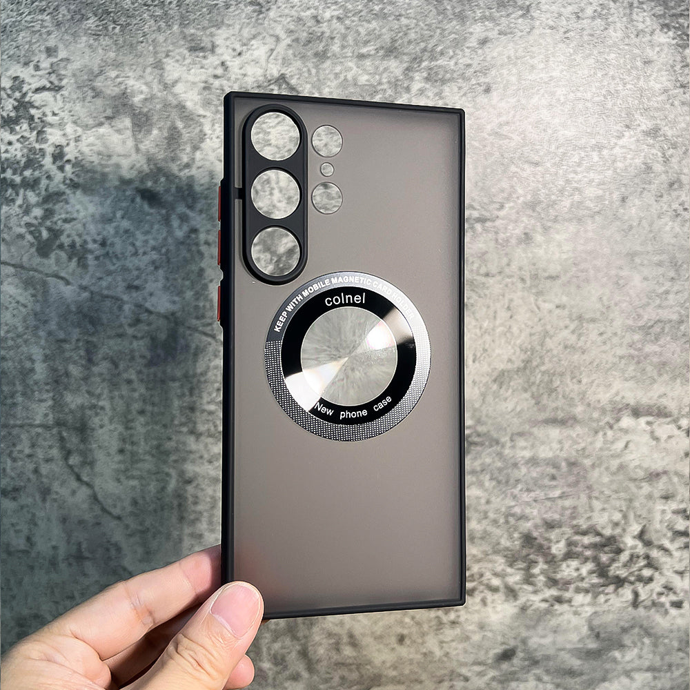 Luxury Shockproof Matte Transparent For Magsafe Case For Samsung Galaxy S23 S22 Ultra Plus S23Ultra Wireless Charging Back Cover