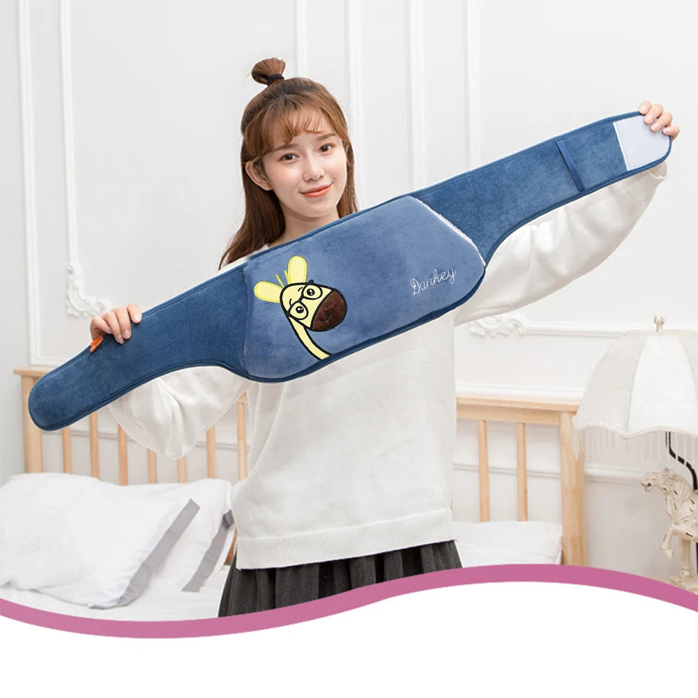 2Pcs Hot Water Bag Waist Cover Belt Stomach Abdominal Warming Band Hot Water Bottle Bag Warm Waist Cover Belt for Neck Back Hand