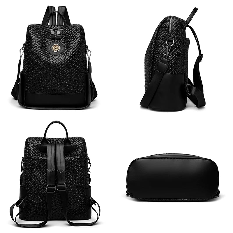 Brand New Collection 2024-2025 Luxury Women's Designer Brand Backpack With Large Capacity And Multifunctional Travel Backpack High Quality Leather Girl Mochila FREE SHIPPING