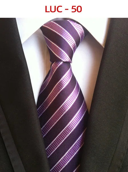 8cm Men's Tie Silk Plaids Floral Luxury Necktie Striped Ties For Men Business Formal Dresses Wedding Accessories Boy Tie