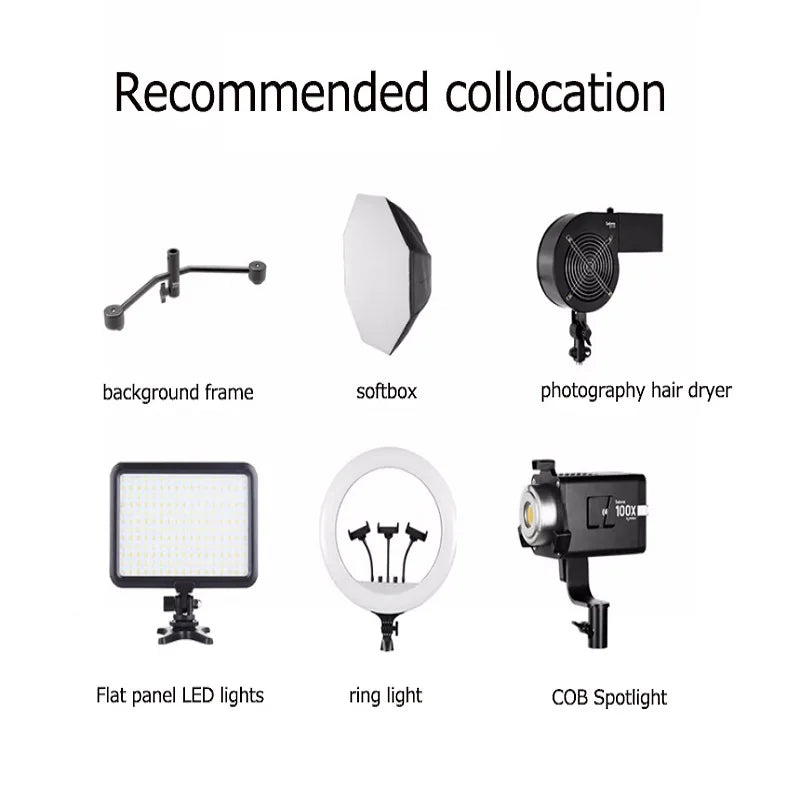 Selens 2.2M Stainless steel C-Stand Photo Studio Kits Light Stand Tripod with 1/4with 3/8" Adapter For Photography Props