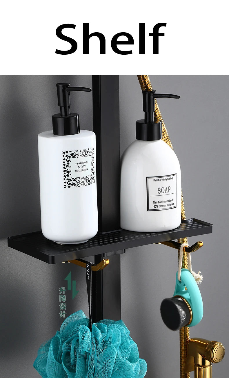 New 2024-2025 Chrome Digital Bathroom Shower System for Bathroom Accessories Brass Bathroom Mixer Faucet Thermostatic Digital Shower Set Plus FREE SHIPPING