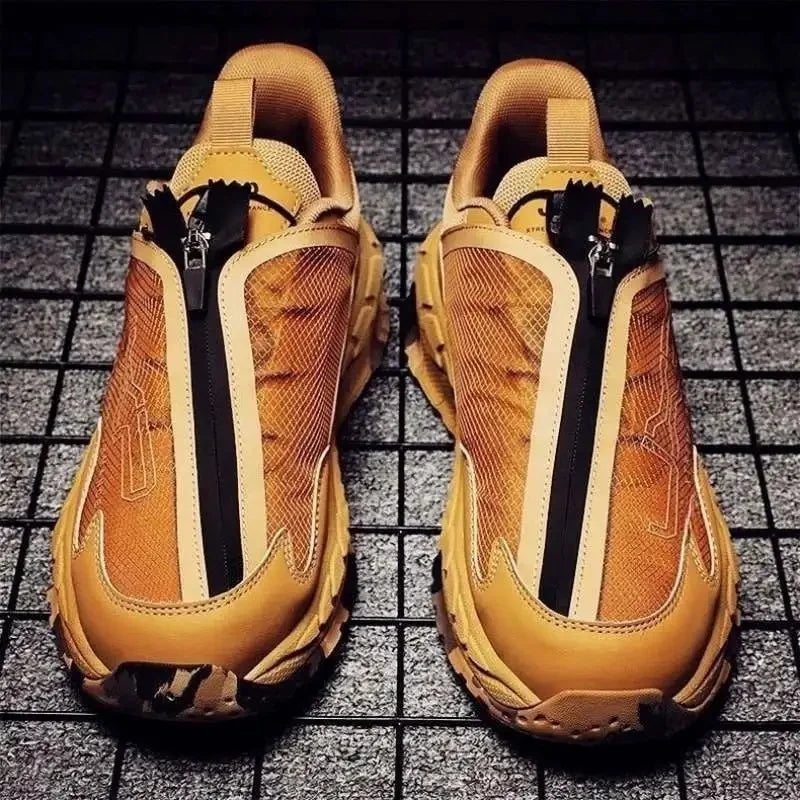 Men's  Shoes Summer New Style 2026 Thick Bottom Shock Absorption Sports Climbing Shoes Casual Wear Resistance Mesh Lining