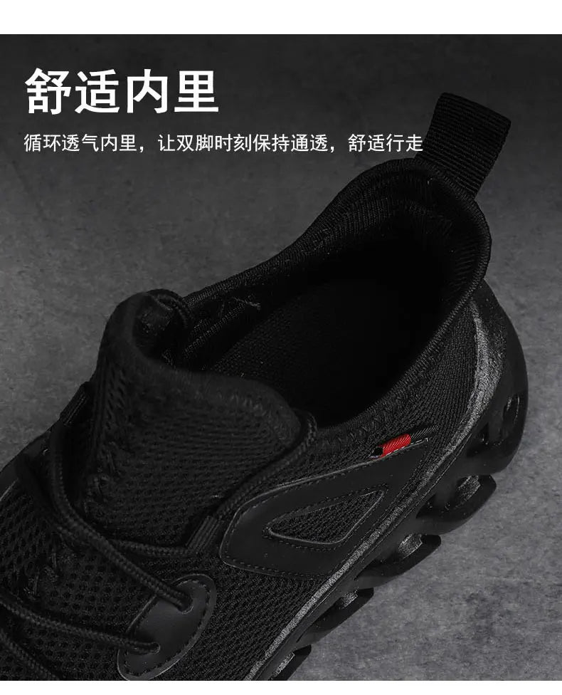 New 2024 Hot Selling Men's Mesh Lace-up Casual Sneakers Fashion Brand for Men's Shoes Light Breathable Tennis Shoe Outdoor Sport Shoes