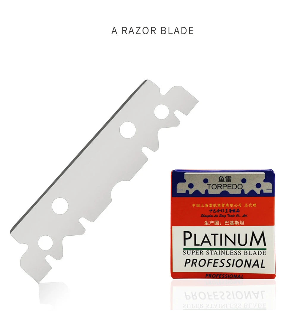 30/50/100PCS Single-sided Razor Blade Stainless Steel Razor Blades Men Shaving Shaver Manual Razor Blade Barber Shaving Tools