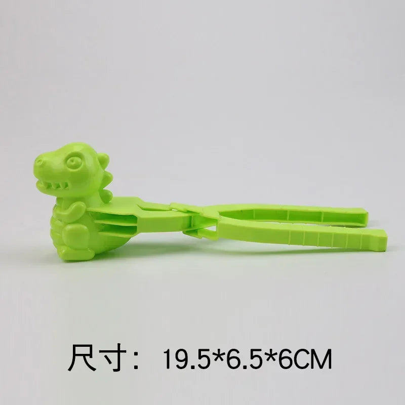 Cute Duck Shaped Snowball Maker Clip Children Outdoor Plastic Winter Snow Sand Mold Tool for Snowball Fight Outdoor Fun Sports