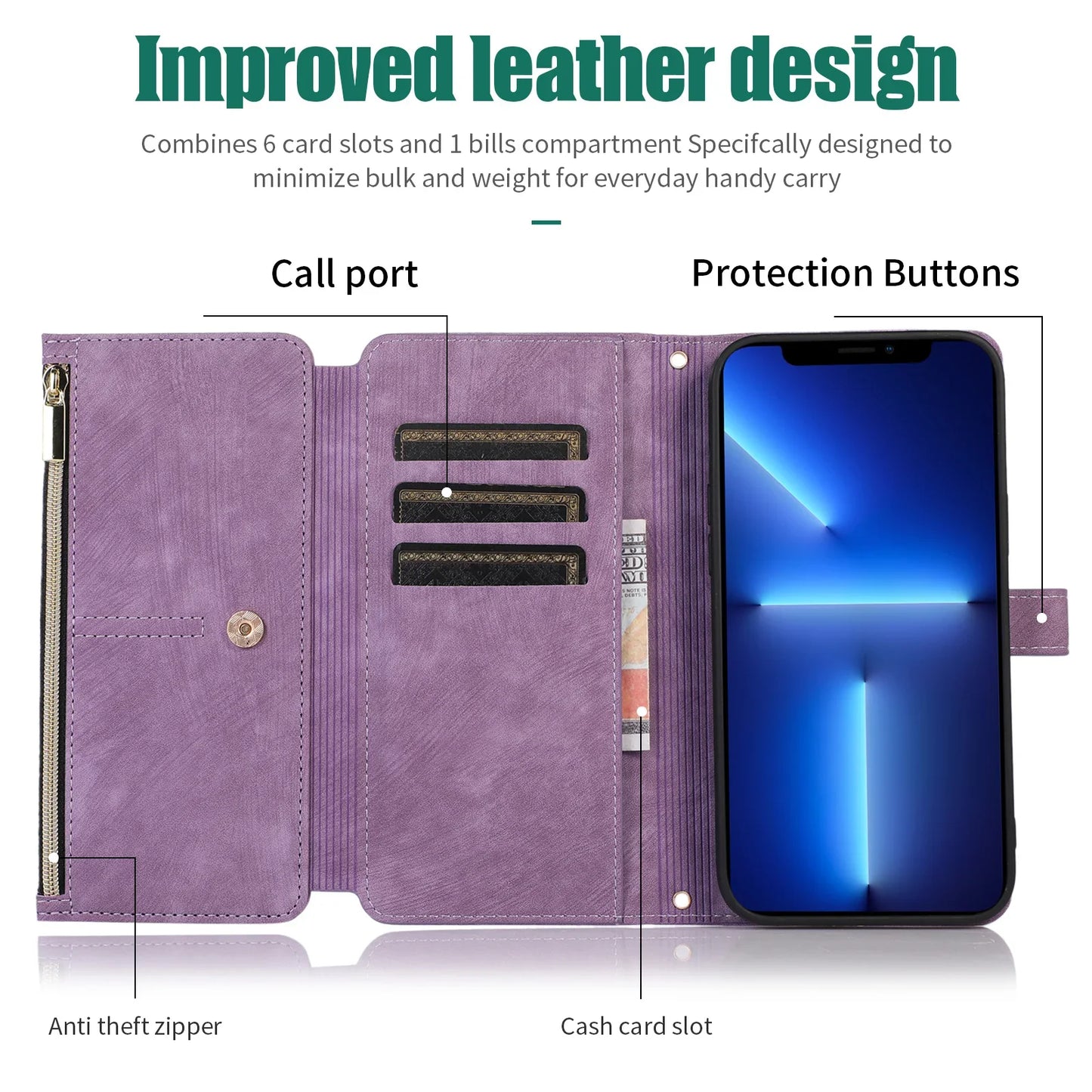 Crossbody Lanyard Card Slot Wallet Flip Case for iPhone 15 14 13 12 11 Pro Max Mini X XS 8 7 Plus SE 2020 2022 PU Leather Cover