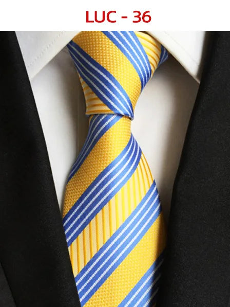 8cm Men's Tie Silk Plaids Floral Luxury Necktie Striped Ties For Men Business Formal Dresses Wedding Accessories Boy Tie