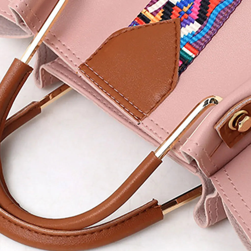 AMAZONY 2024 4psc Fashion Women Shoulder Bags PU Crossbody Bags Wallet New Totes Bag Handbag Clutches Purse Women’s Bag Set