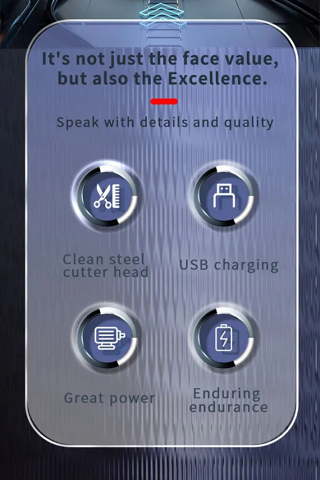 Kemei Professional Hair Trimmer Rechargeable Electric Hair Clippers Cordless Zero Gap hair cutting machine 7000RPM LCD Display