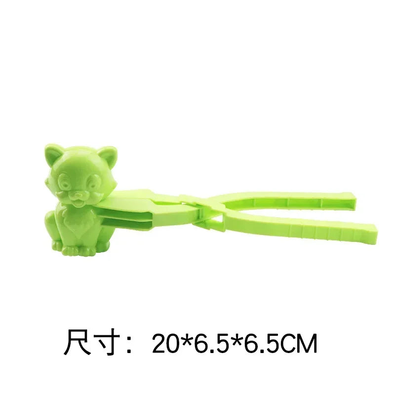 Cute Duck Shaped Snowball Maker Clip Children Outdoor Plastic Winter Snow Sand Mold Tool for Snowball Fight Outdoor Fun Sports