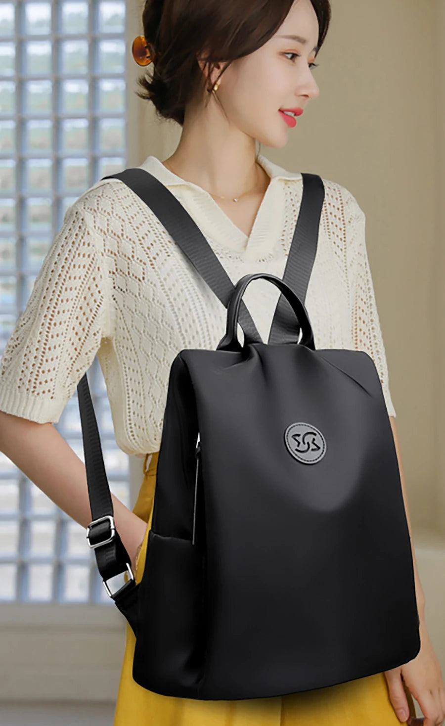 Our Brand New collection 2024-2025 Solid Anti Theft Backpacks High Quality Nylon Fashion SchoolBag Luxury Designer Brand Women's Backpacks Ladies Travel Knapsack - FREE SHIPPING