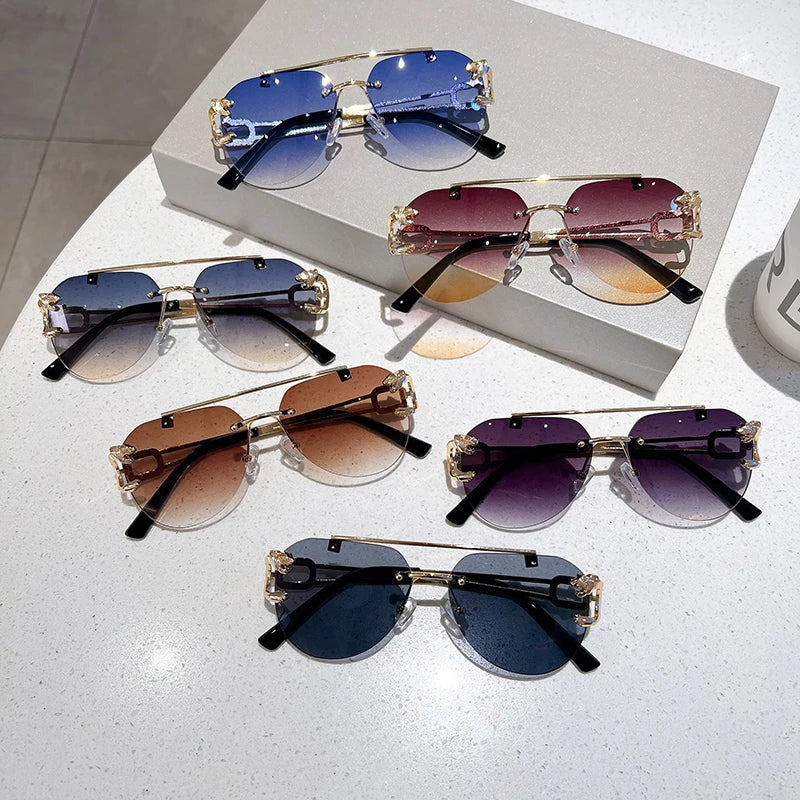 SUMMER sUMMER KAMMPT Sunglasses Men Women Trendy Pilot  UV400 Eyewear