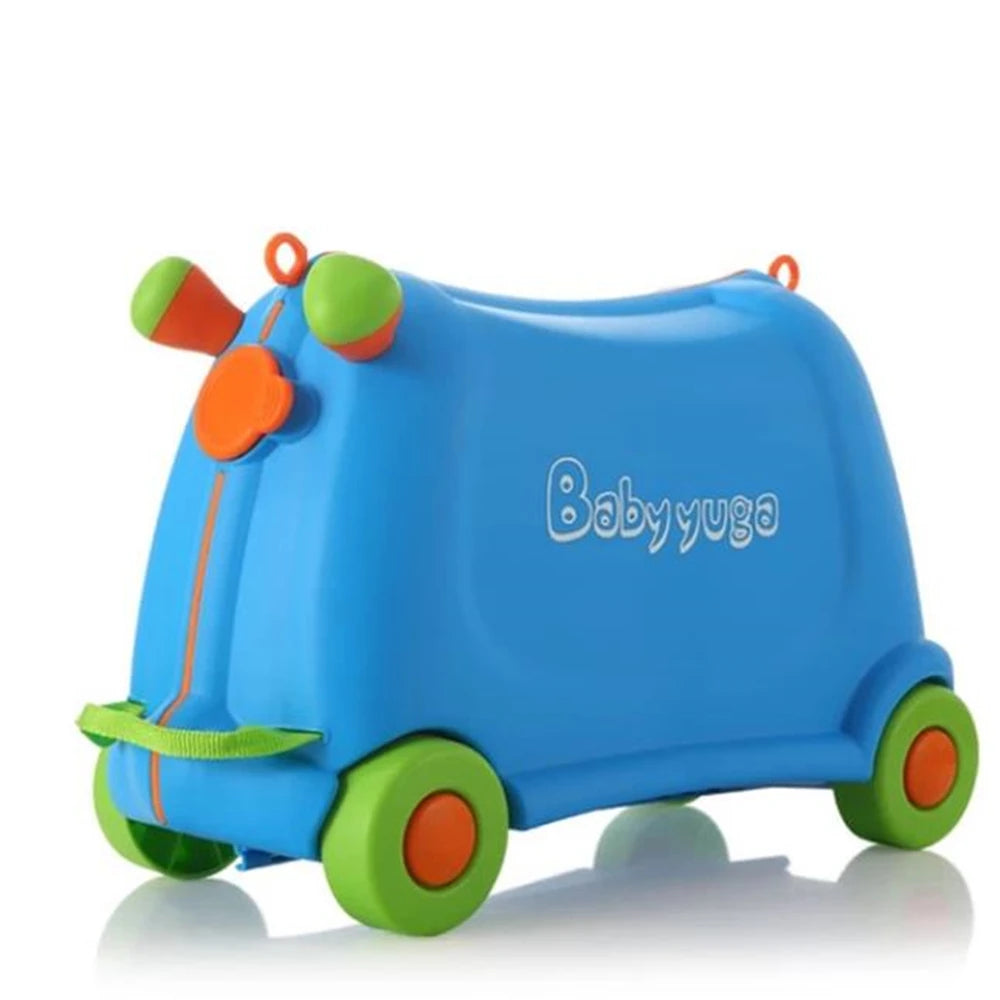 Cute Kids Toy Motorcycle Shape Rolling Suitcase Children Ridding Luggage Trunk Trolley case Boys Girls Travel Suitcases