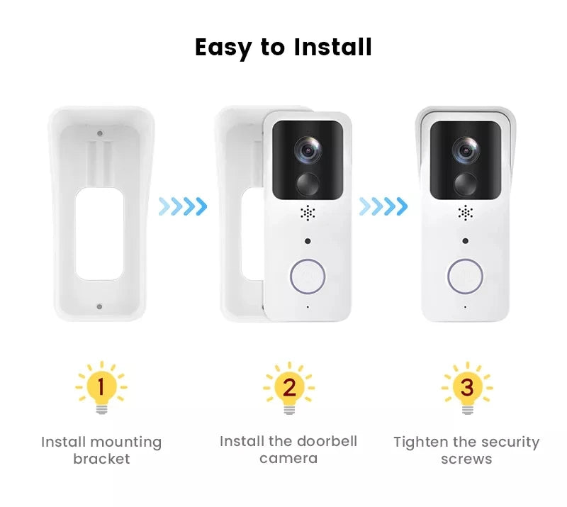 5GHz 2.4GHz Wireless WIFI Doorbell 1080P Video Intercom Door Bell with Camera Tuya Smart PIR Motion Detection Home Security Bell