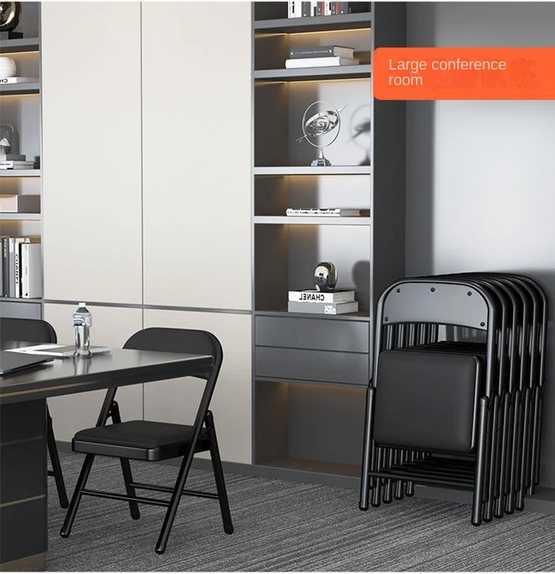 Simple Stool Backrest Chair Household Folding Chair Portable Computer Chair Training Conference Chair Dining Dormitory Office