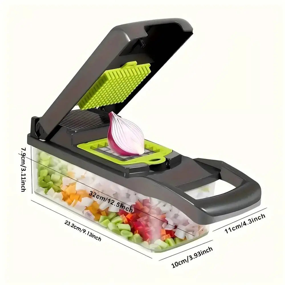 15/17 in 1 Multifunctional Vegetable Slicer，Onion Chopping Machine，Food Chopper，Kitchen Vegetable Chopper Tools.Kitchen Gadget