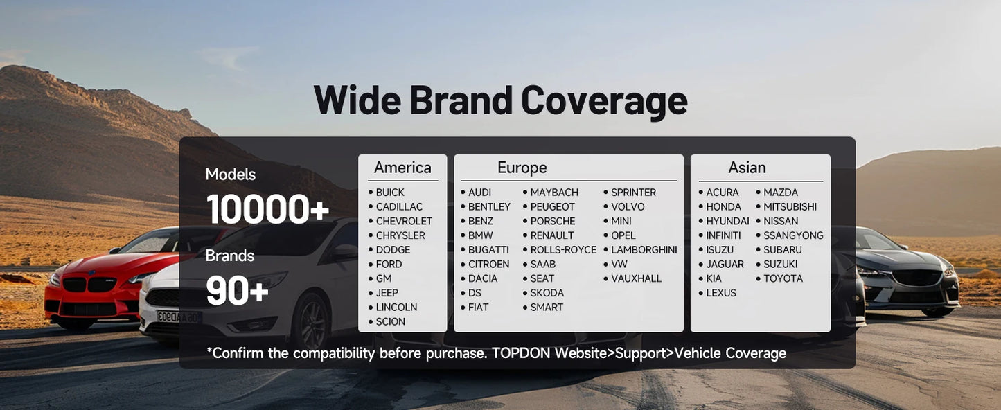 TOPDON Carpal OBD2 Scanner Bluetooth for Car All System Diagnostic Tool iOS Android Vehicle Health Check Smog Check Battery Test