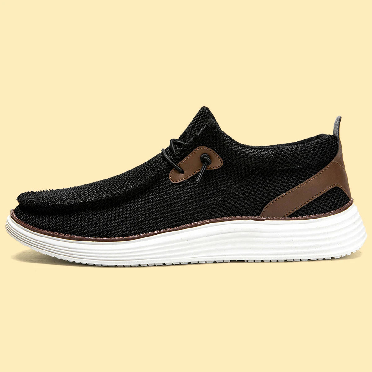 Men's Comfortable Loafers Shoes Durable Shoelace Cushioned Anti-Slip Sole Perfect for Work Trave Shoesl and Leisure shoes