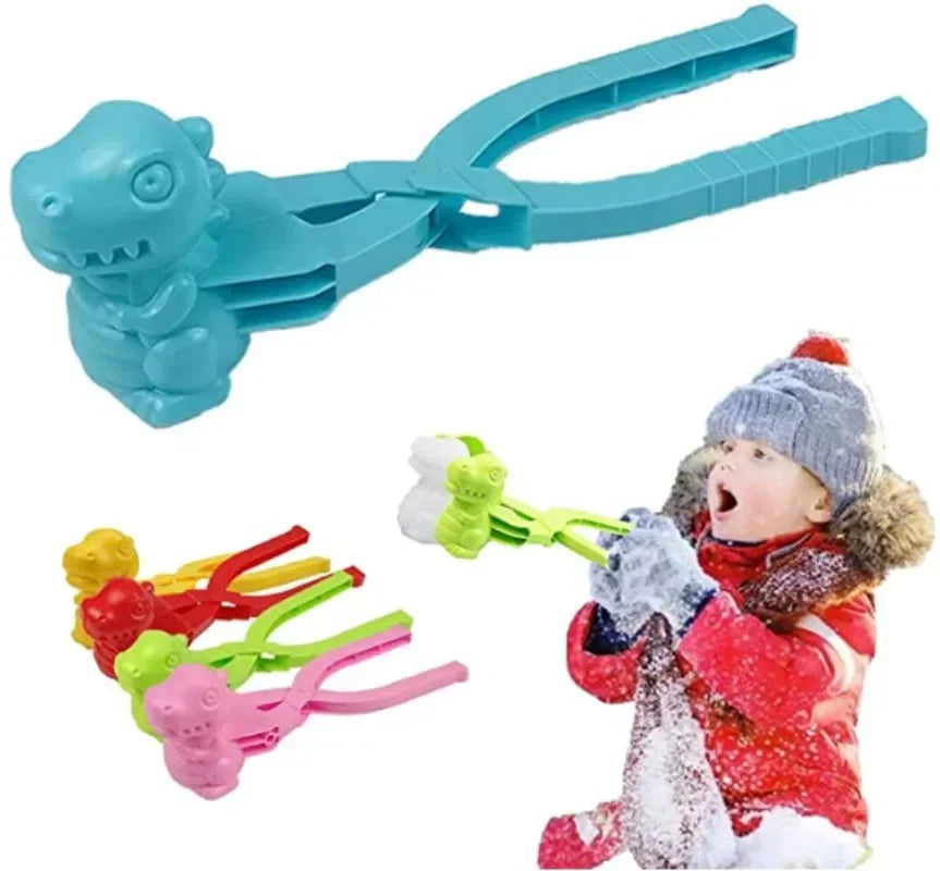 Cute Duck Shaped Snowball Maker Clip Children Outdoor Plastic Winter Snow Sand Mold Tool for Snowball Fight Outdoor Fun Sports