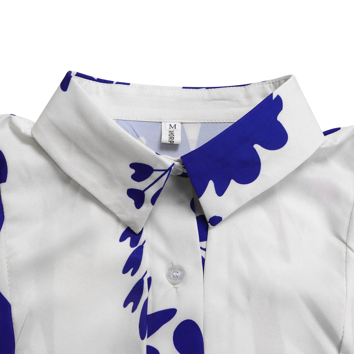 Brand new collection 2024-2025 Europe Plus-size Women's Fashion Fashion New Temperament Printed Irregular Lapel Dress Y2k Dress