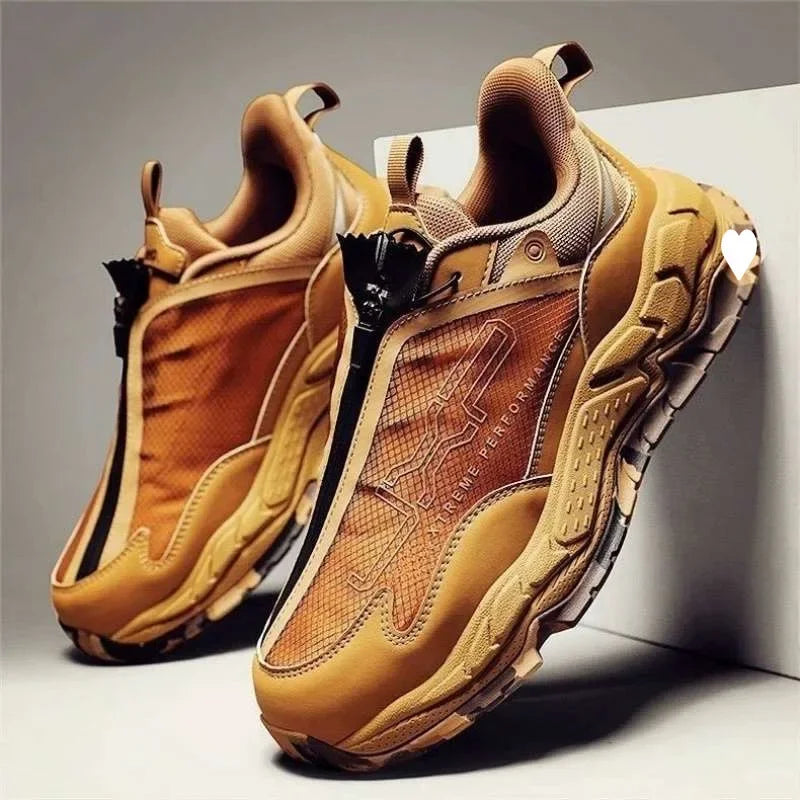 Men's  Shoes Summer New Style 2026 Thick Bottom Shock Absorption Sports Climbing Shoes Casual Wear Resistance Mesh Lining