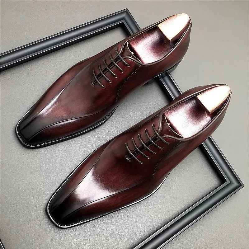 2025 - 2026 Formal Business Leather Men British Style Casual Thick Sole Height Increasing Commuting Wedding Groom Derby Shoes