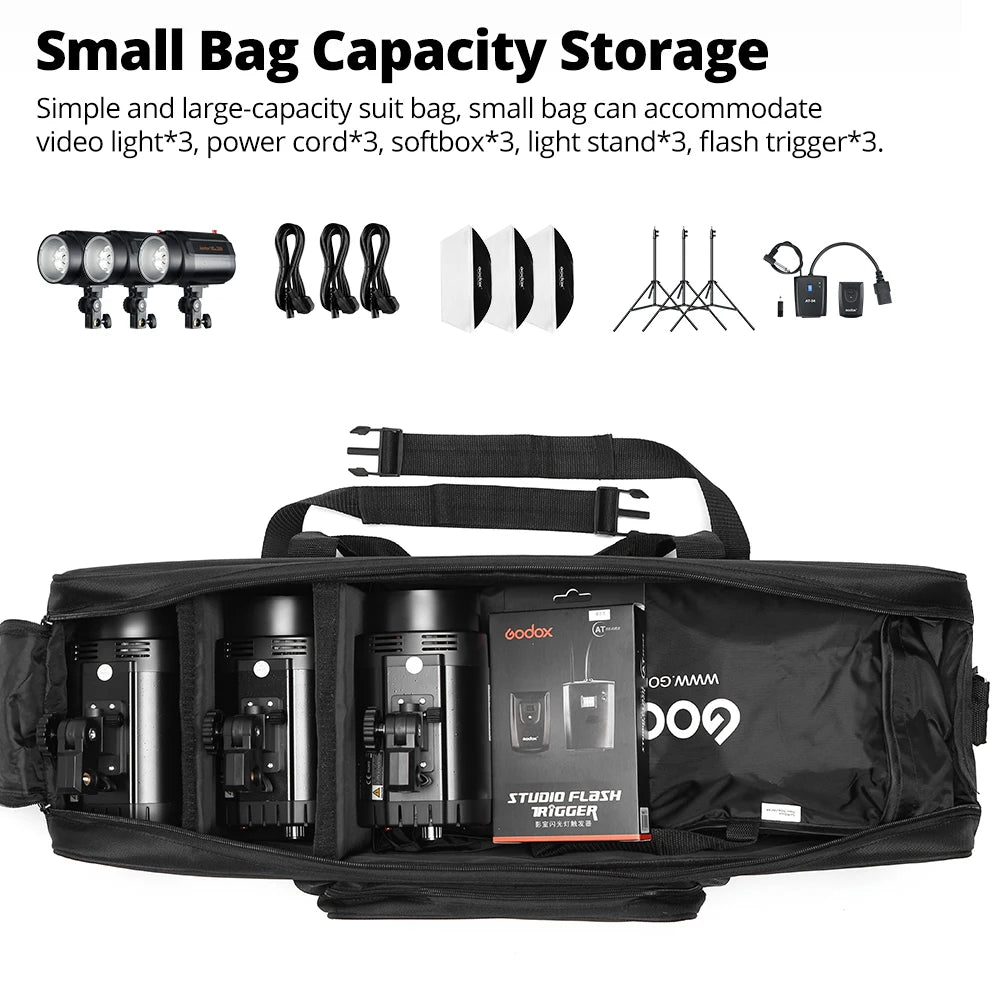 Portable Carry Bag Studio Flash Light & Tripod Light Stand Carry Bag for Photography Studio Flash Bag Kits