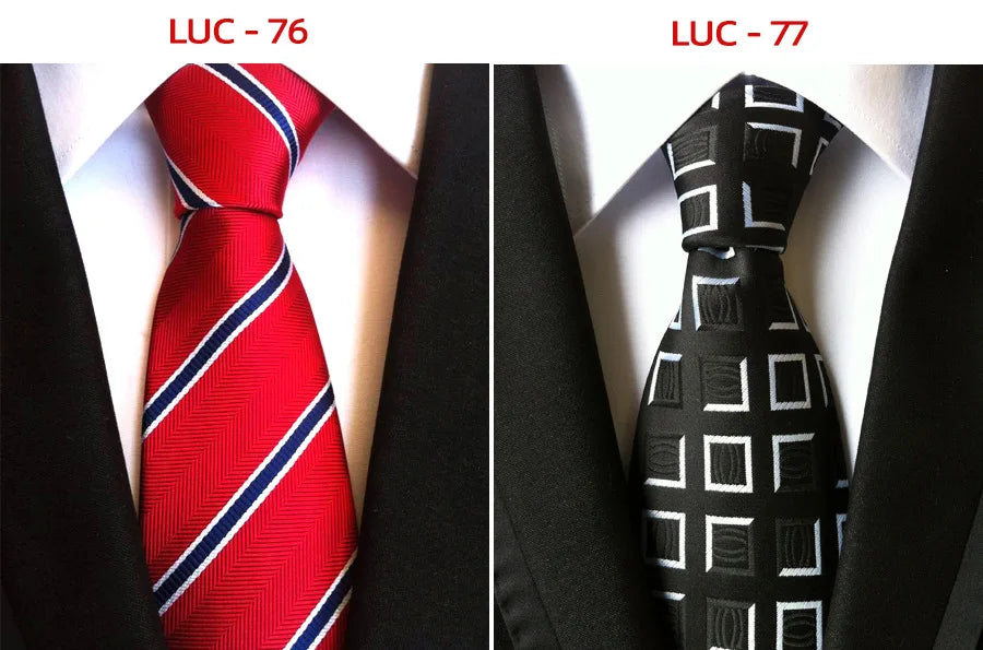 8cm Men's Tie Silk Plaids Floral Luxury Necktie Striped Ties For Men Business Formal Dresses Wedding Accessories Boy Tie