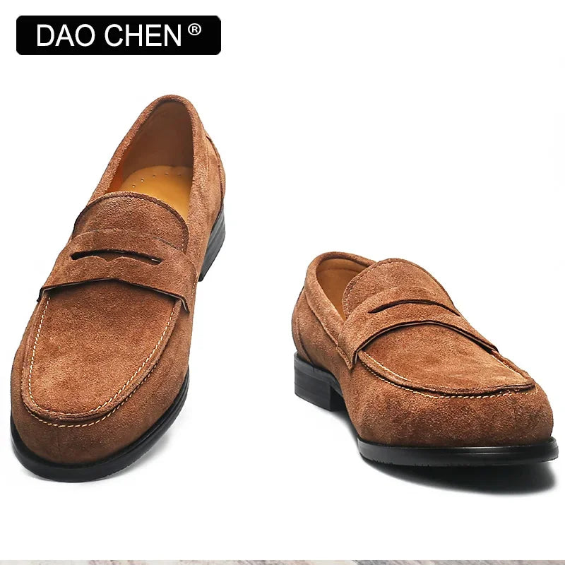 OUR NEW COLLECTION FOR 2025 LUXURY MEN LOAFERS SHOES BROWN BLACK SLIP ON ELEGANT MEN'S CASUAL LEATHER SHOES WEDDING OFFICE SUEDE men shoes