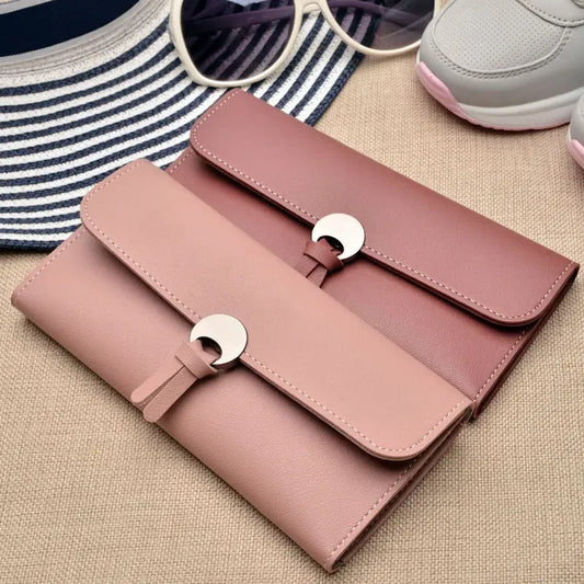2024 Fashion Long Women Wallets High Quality PU Leather Women's Purse and Wallet Design Lady Party Clutch Female Card Holder