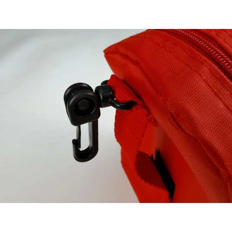 Portable Adult and Infant CPR Respirator First Aid Kit Resuscitation Mask Kit with One Way Valve and Belt Clip in Soft Red Case