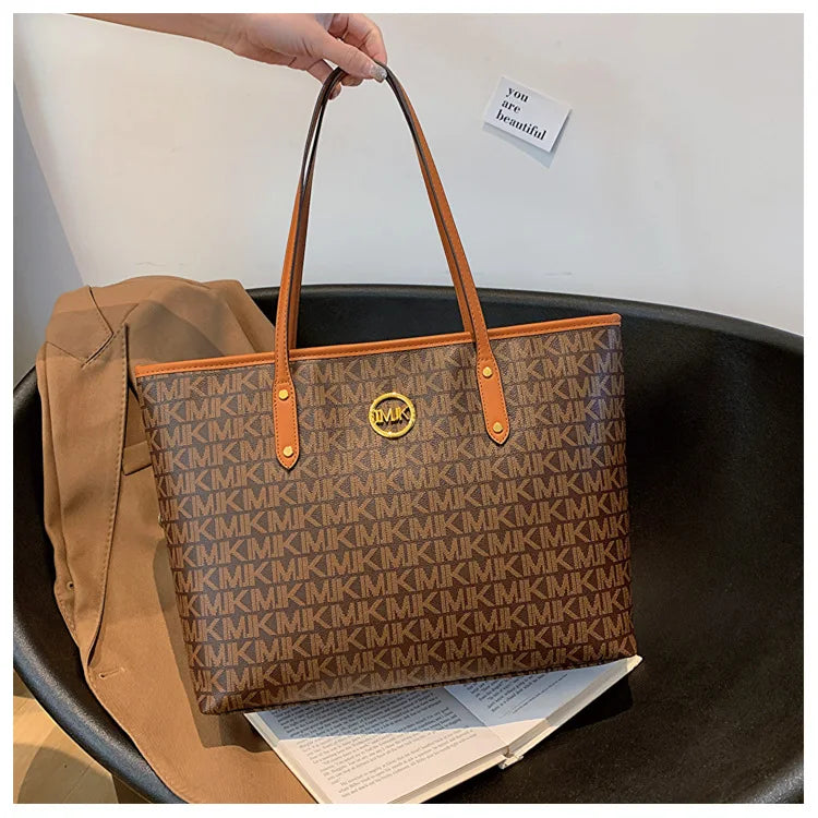 Women's Luxury Handbag 2024-2025 New Fashion Letter Printed Tote Bag Versatile Large Capacity One Shoulder Diagonal Straddle Bag FREE SHIPPINGS