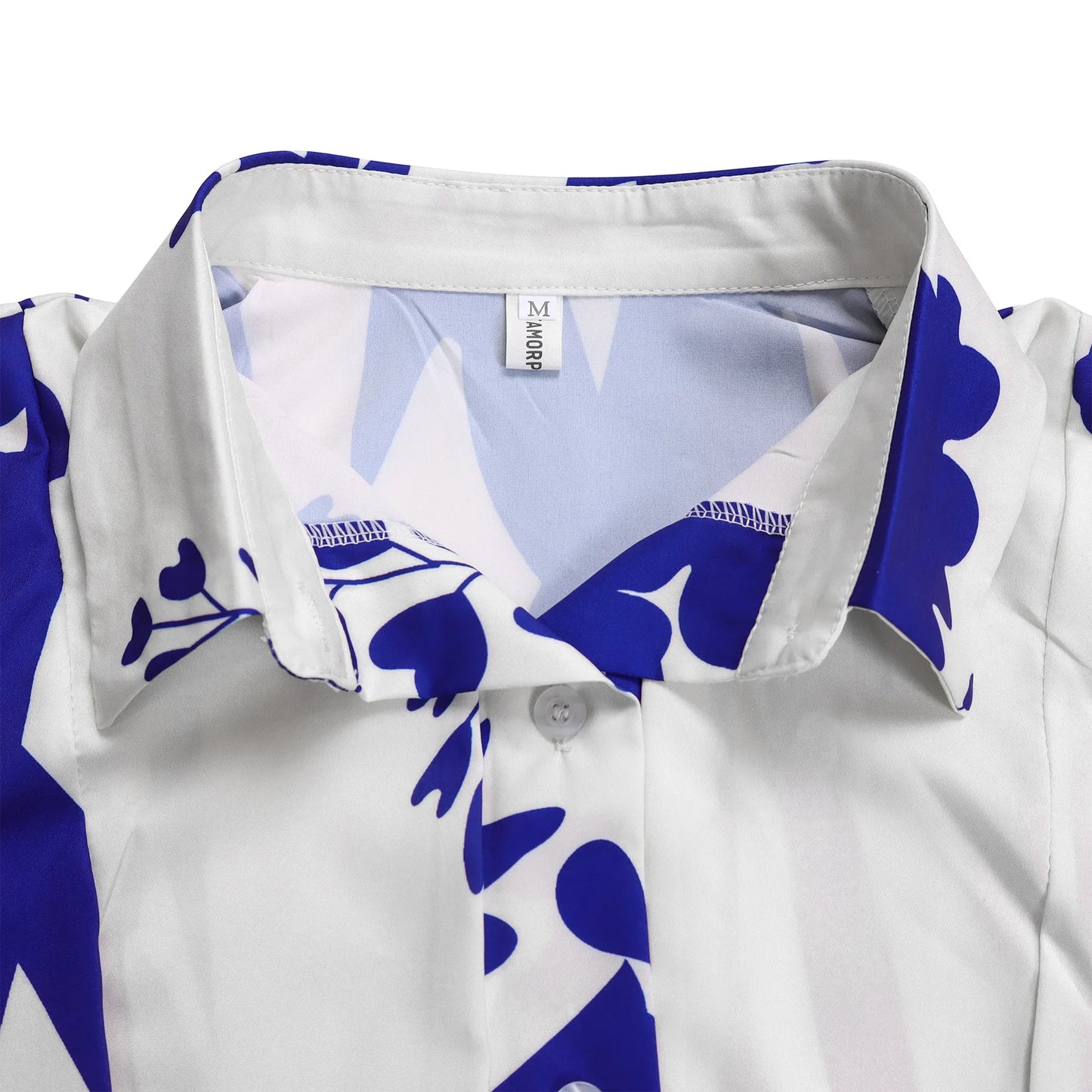 Brand new collection 2024-2025 Europe Plus-size Women's Fashion Fashion New Temperament Printed Irregular Lapel Dress Y2k Dress