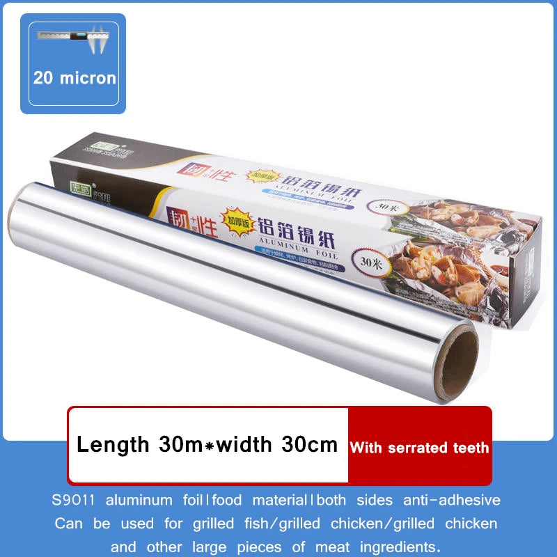 BBQ Aluminum Foil Oven Home Economical Packaging Air Fryer Tin Foil Barbecue Meat Baking Tray Paper Kitchen Baking Grease Paper