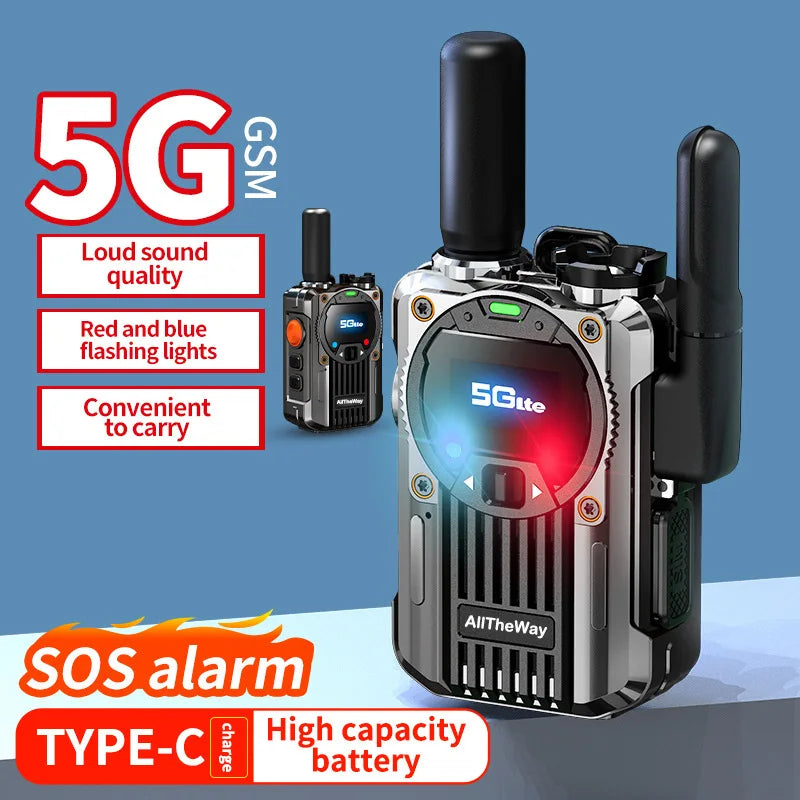 M66 global walkie-talkie two-way unlimited distance call radio function shell lightweight mini colorful fleet walkie-talkie